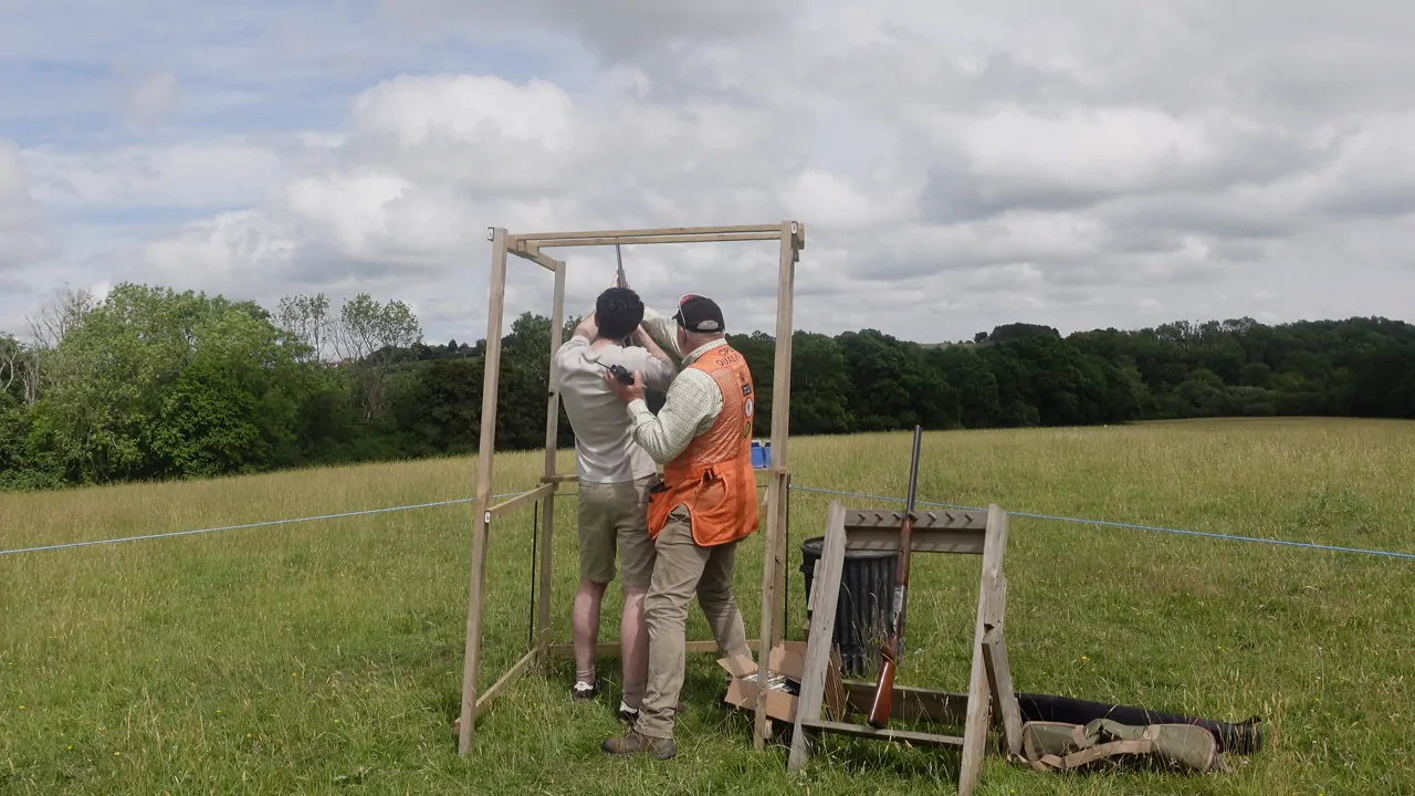 Ben clay pigeon shooting at the summer social