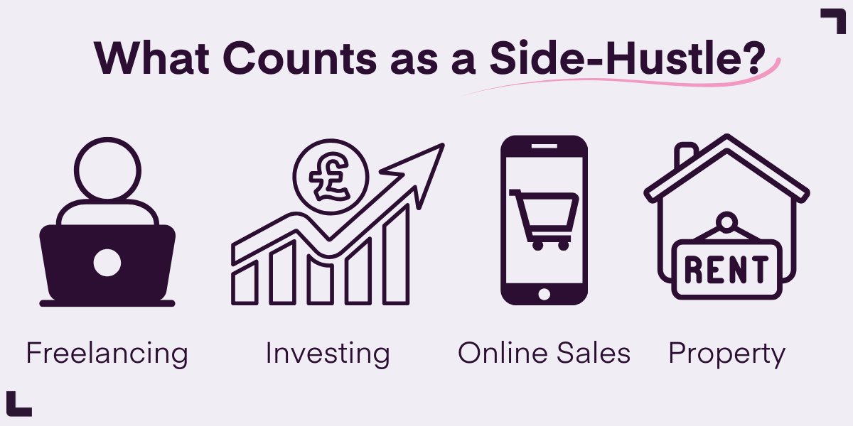 what counts as a side hustle infographic