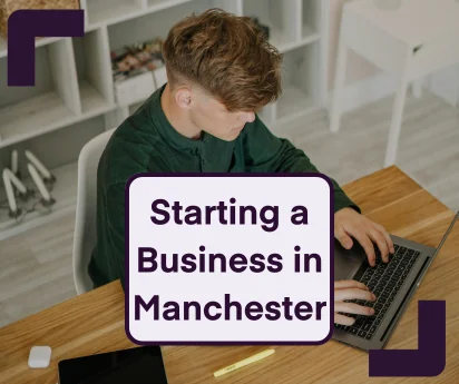 Someone starting a business in manchester