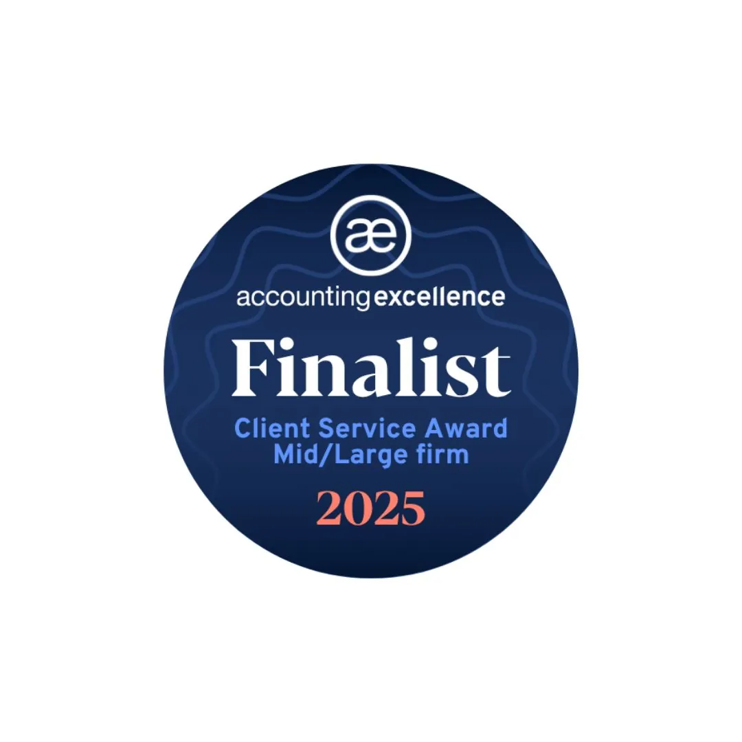 Client Service Award Accounting Excellence