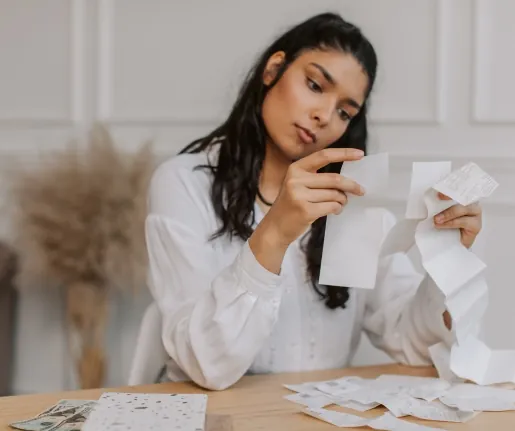 Bookkeeping receipts