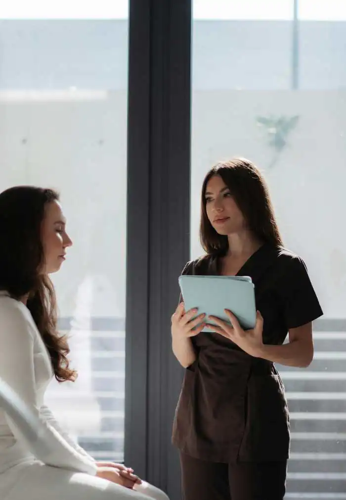 Finance Director having a conversation