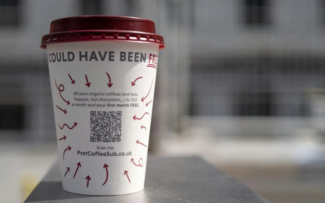 Pret a Manger coffee