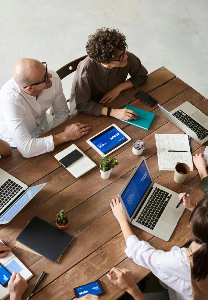 Fractional CFO Discussion at a table